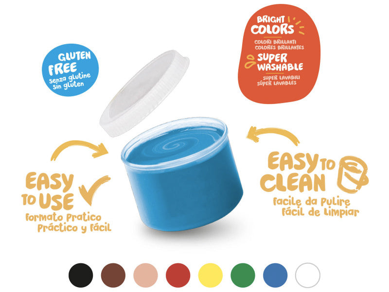 achat Set de 8 peintures à doigts pour enfants dès 2 ans - 8 x 50 ml