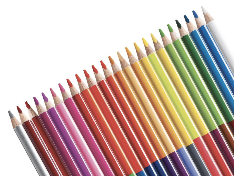 achat 24 crayons de couleur bicolores - soit 48 couleurs - Carioca
