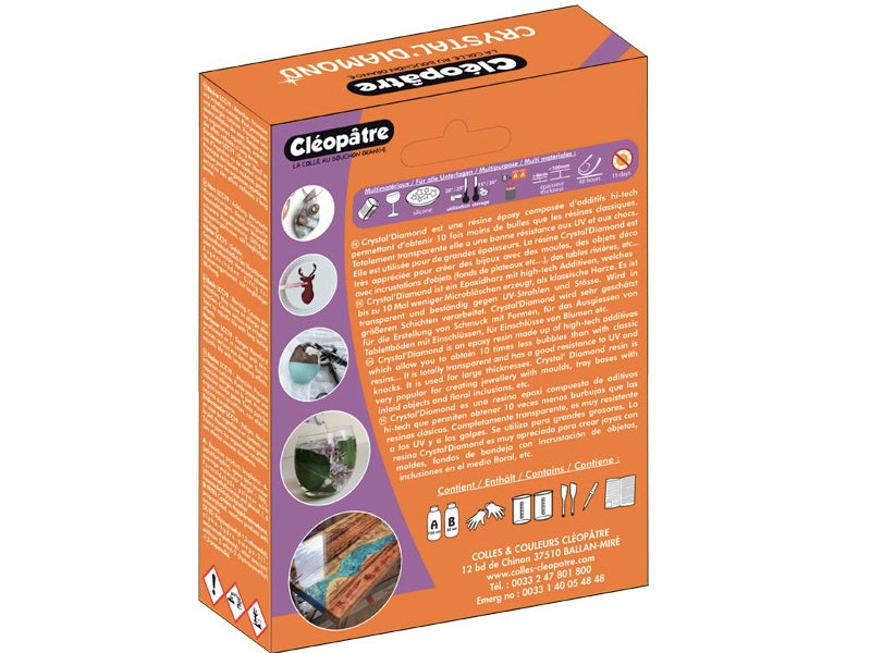 Achat Résine d'inclusion "Crystal'Diamond" 720 mL - transparent*Cléopatre*