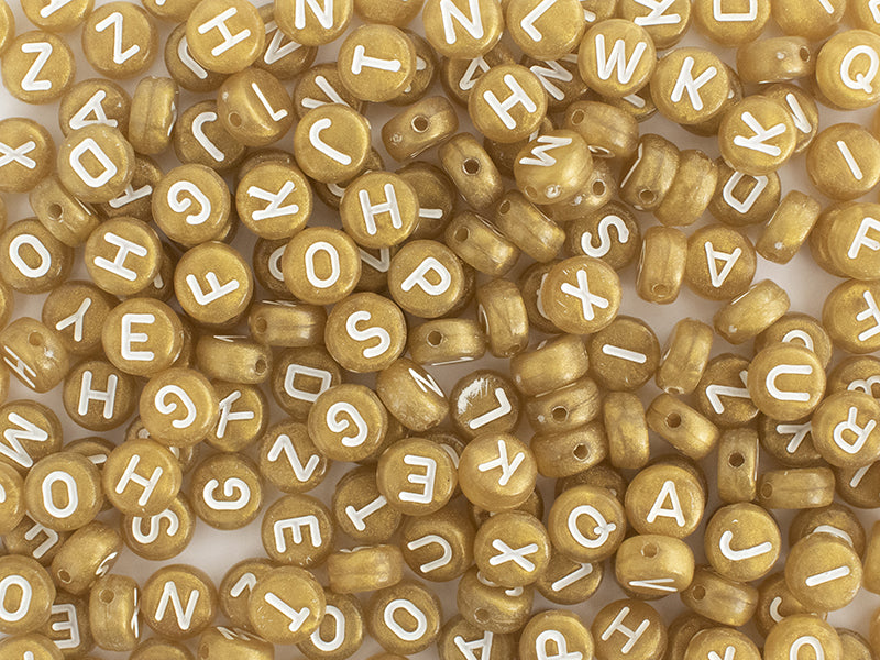 Achat Pot perles lettres – Or