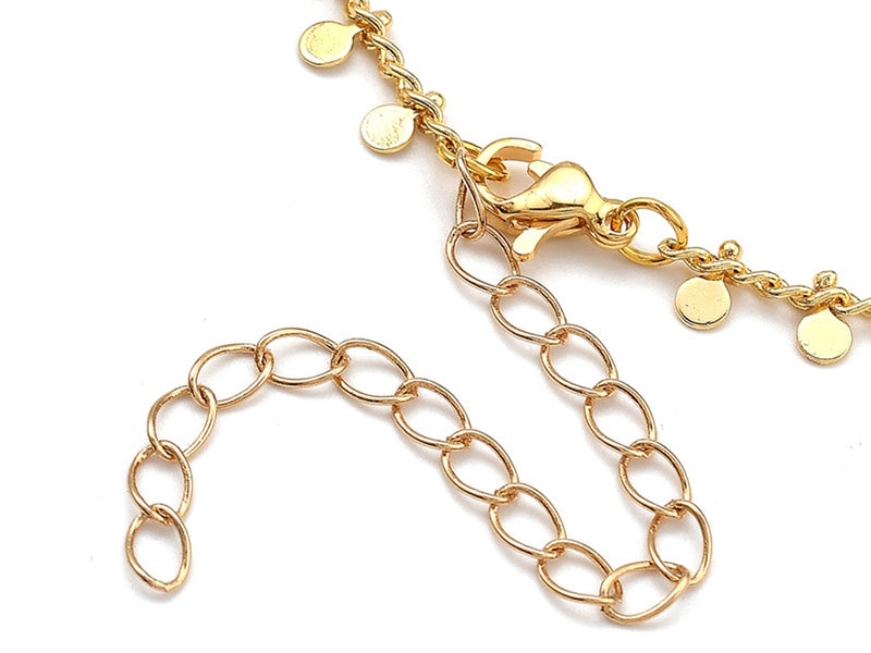 achat Bracelet à breloque - 19 cm - Acier inoxydable couleur or