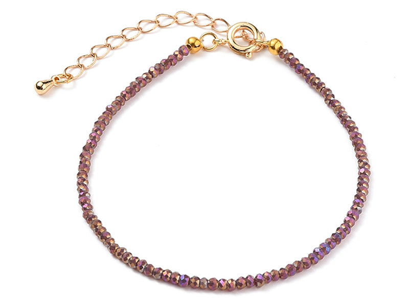 Achat Bracelet en perles facétées - marron