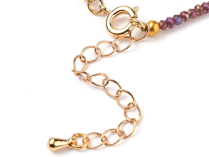 achat Bracelet en perles facétées - marron