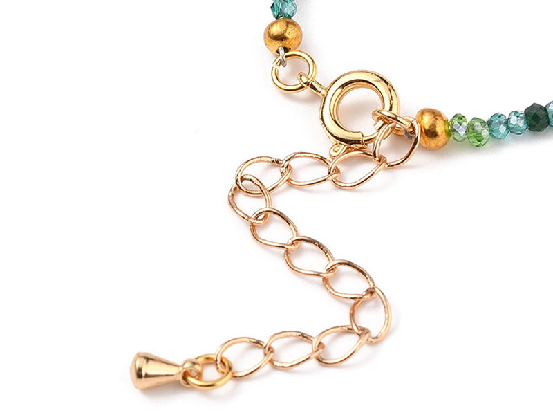 Achat Bracelet en perles facétées - vert foncé