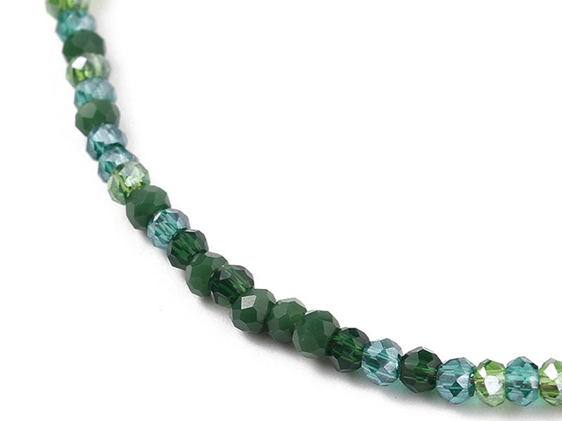 achat Bracelet en perles facétées - vert foncé