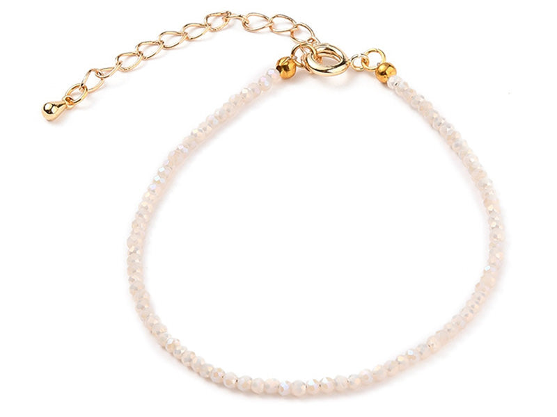 Achat Bracelet en perles facétées - rose brume