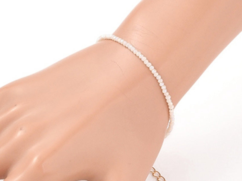 Achat Bracelet en perles facétées - rose brume