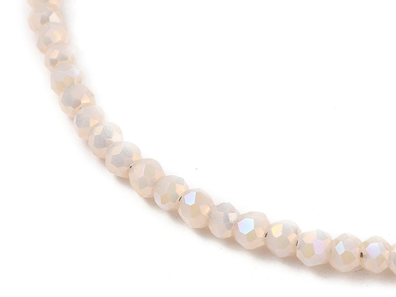 achat Bracelet en perles facétées - rose brume