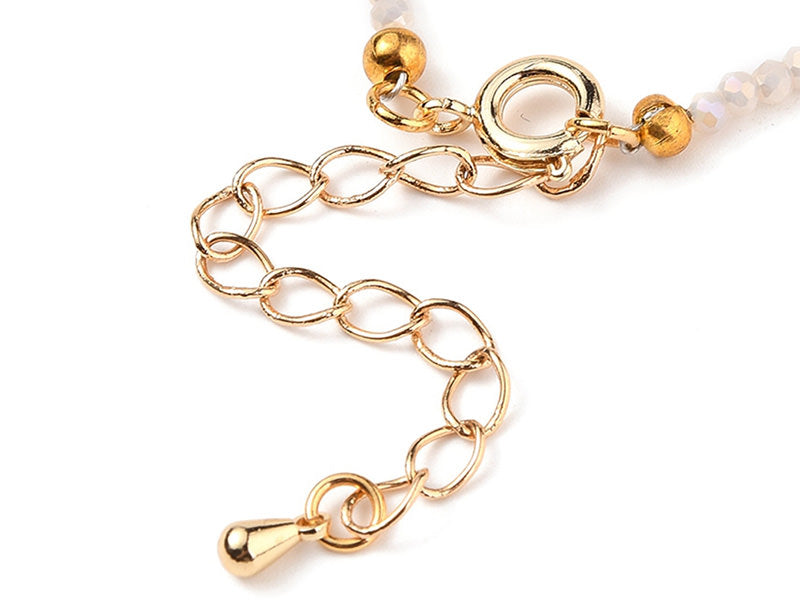 achat Bracelet en perles facétées - rose brume