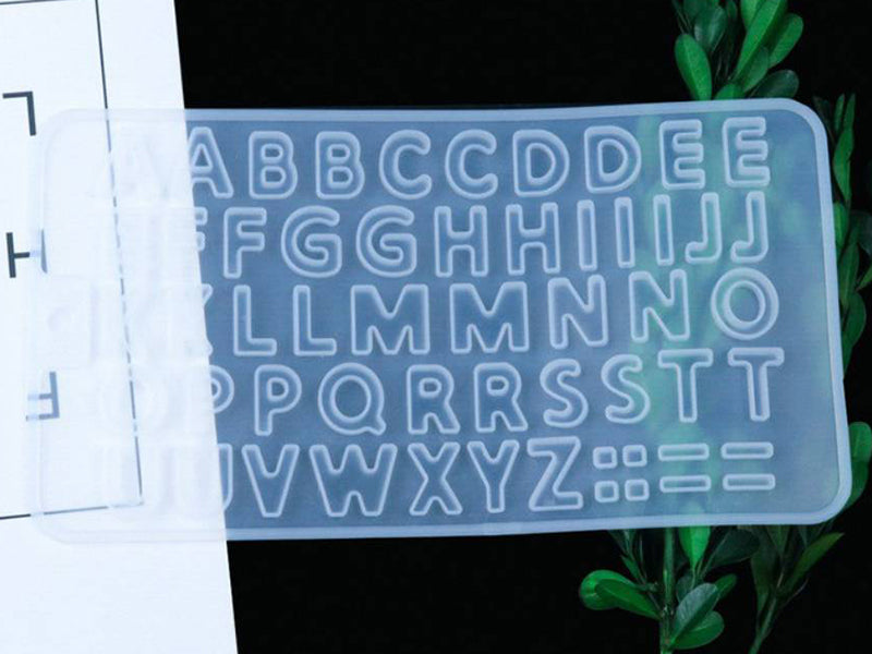 Achat Moule en silicone - pour résine et jesmonite - lettres de l'alphabet