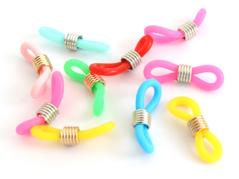 Achat 10 embouts pour cordon à lunettes - multicolore