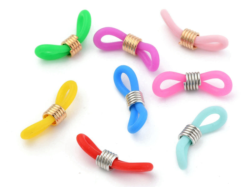 achat 10 embouts pour cordon à lunettes - multicolore