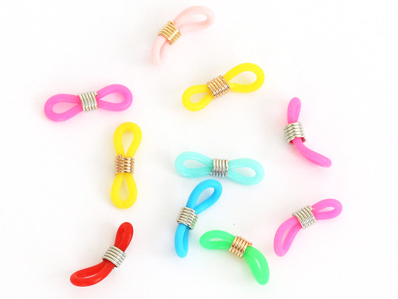 achat 10 embouts pour cordon à lunettes - multicolore