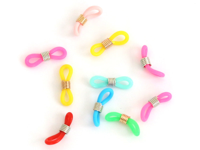 achat 10 embouts pour cordon à lunettes - multicolore