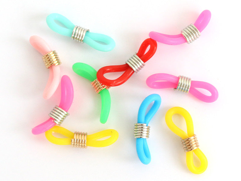 achat 10 embouts pour cordon à lunettes - multicolore