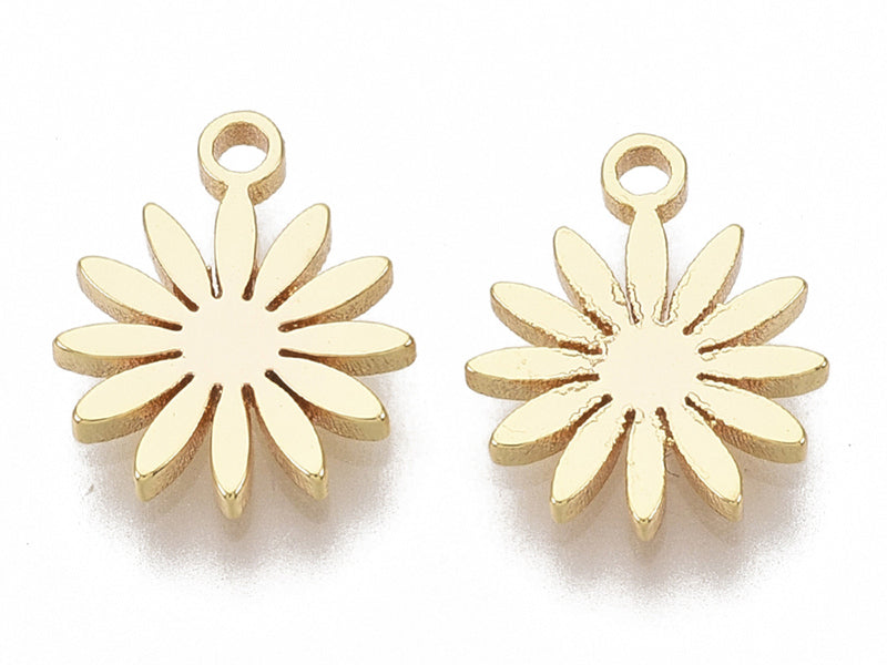 Achat Pendentif mini paquerette - doré à l'or fin