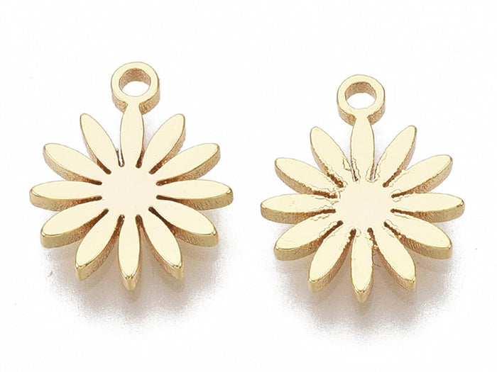 Achat Pendentif mini paquerette - doré à l'or fin