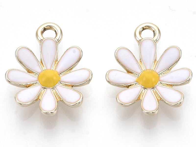 achat Pendentif émaillé - paquerette