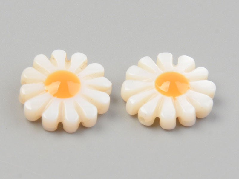 achat Perle paquerette en nacre véritable - 12 mm