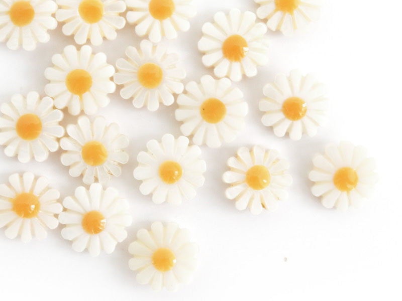 Achat Perle paquerette en nacre véritable - 12 mm
