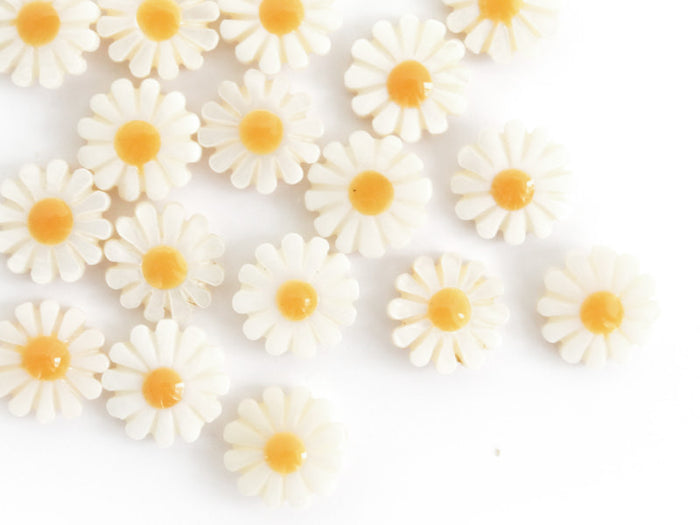 Achat Perle paquerette en nacre véritable - 12 mm