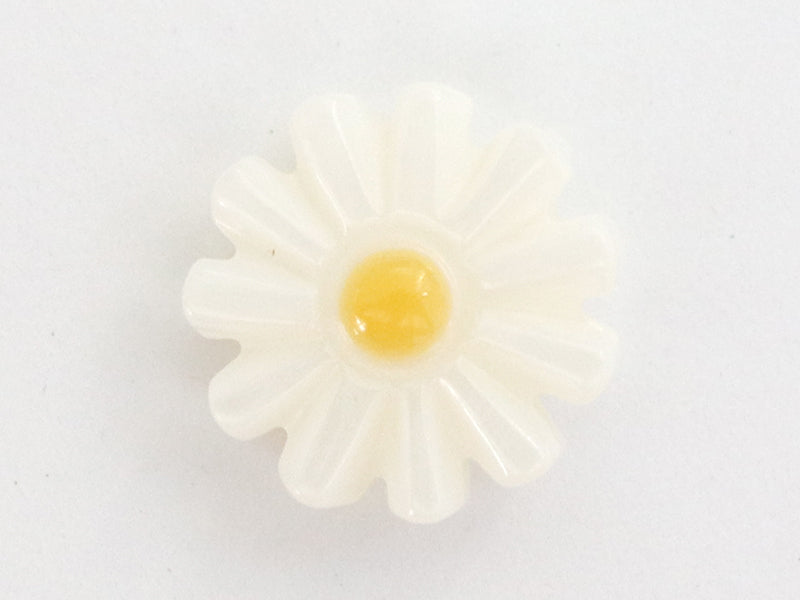 achat Perle paquerette en nacre véritable - 10 mm