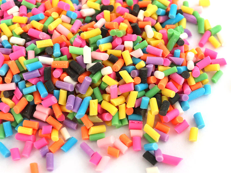 achat Faux vermicelles couleurs vives pour pâte fimo ou résine.
