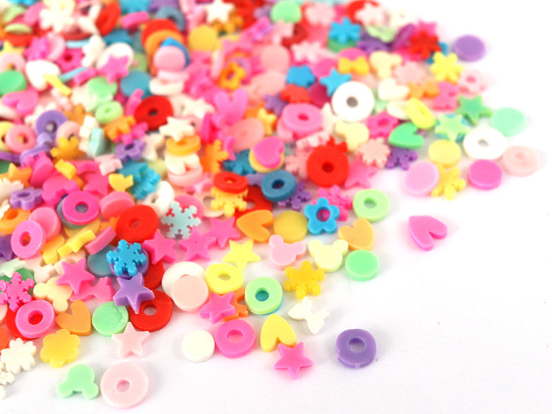 Achat Confettis en pâte polymère -formes et couleurs variées  - 10 grammes