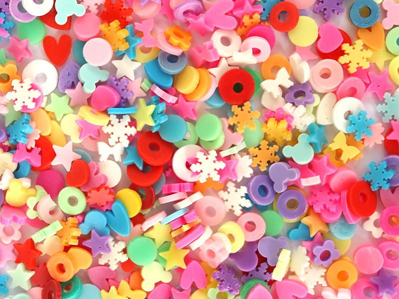 achat Confettis en pâte polymère -formes et couleurs variées  - 10 grammes