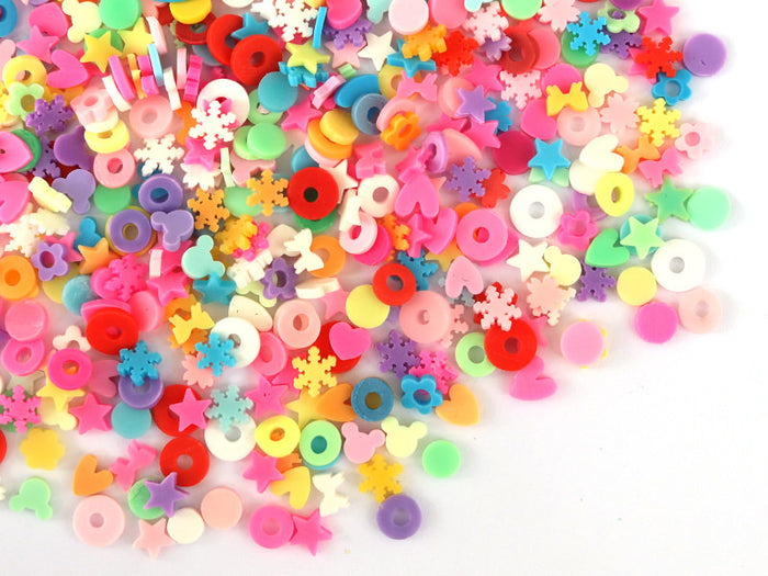 Achat Confettis en pâte polymère -formes et couleurs variées  - 10 grammes