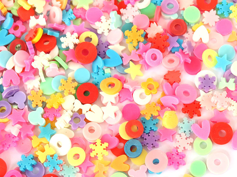 achat Confettis en pâte polymère -formes et couleurs variées  - 10 grammes