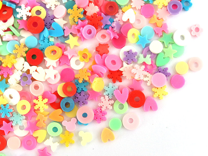 achat Confettis en pâte polymère -formes et couleurs variées  - 10 grammes