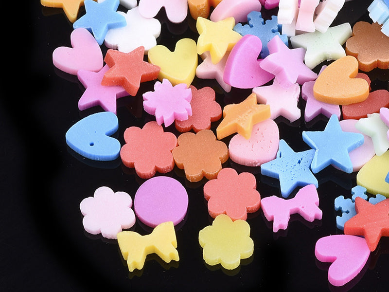 achat Confettis en pâte polymère -formes et couleurs variées  - 10 grammes