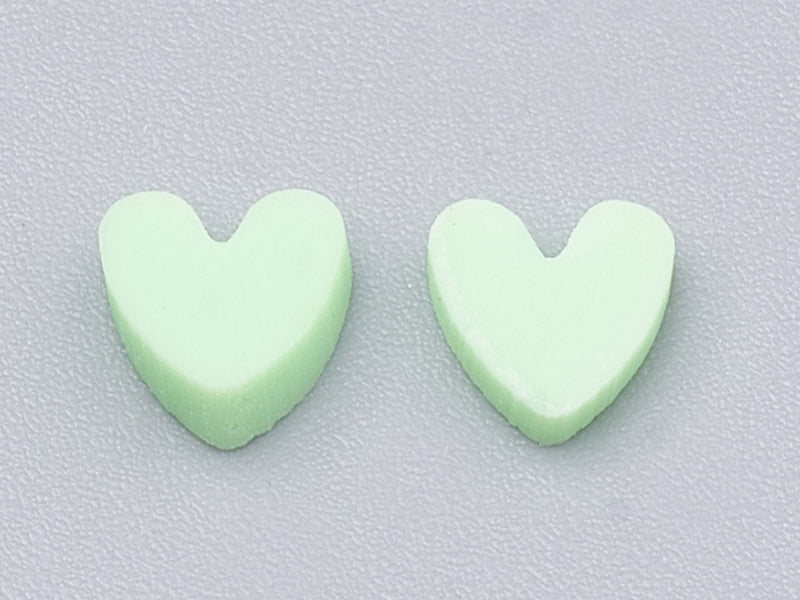 achat Confettis en pâte polymère - coeurs pastel  - 10 grammes