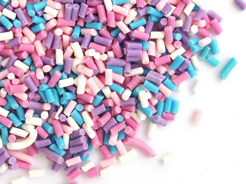 achat Faux vermicelles couleurs froides pour pâte fimo ou résine.