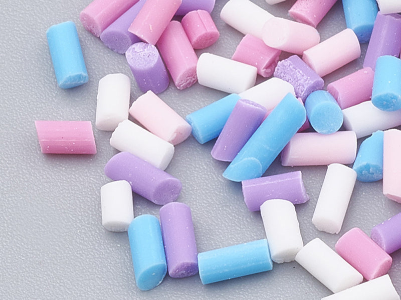 achat Faux vermicelles couleurs froides pour pâte fimo ou résine.