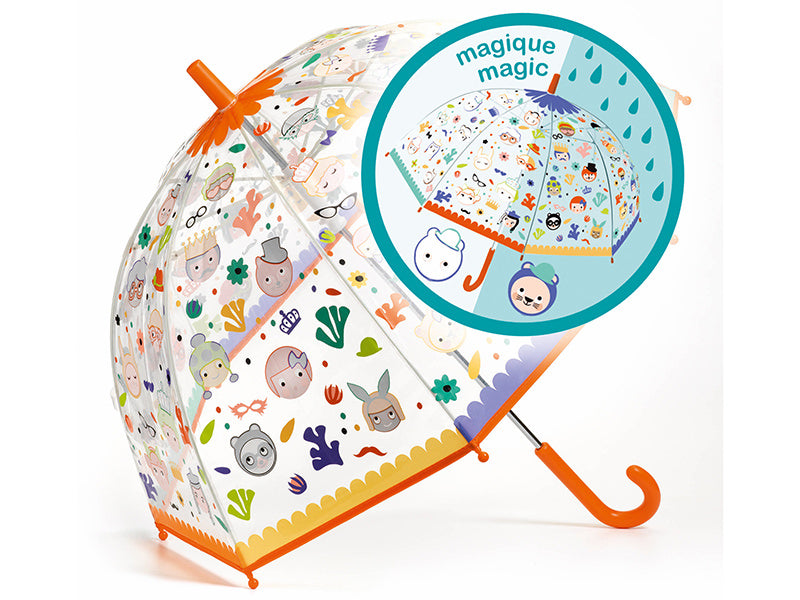 achat Parapluie Magique pour enfant - Faces - change de couleur sous l'eau