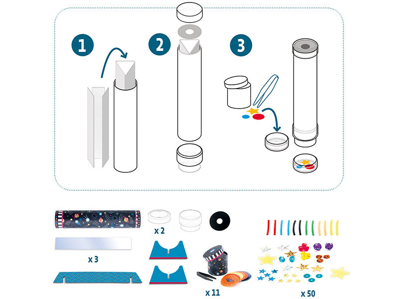 achat Coffret DIY - Kaléidoscope à créer - Immersion spatiale