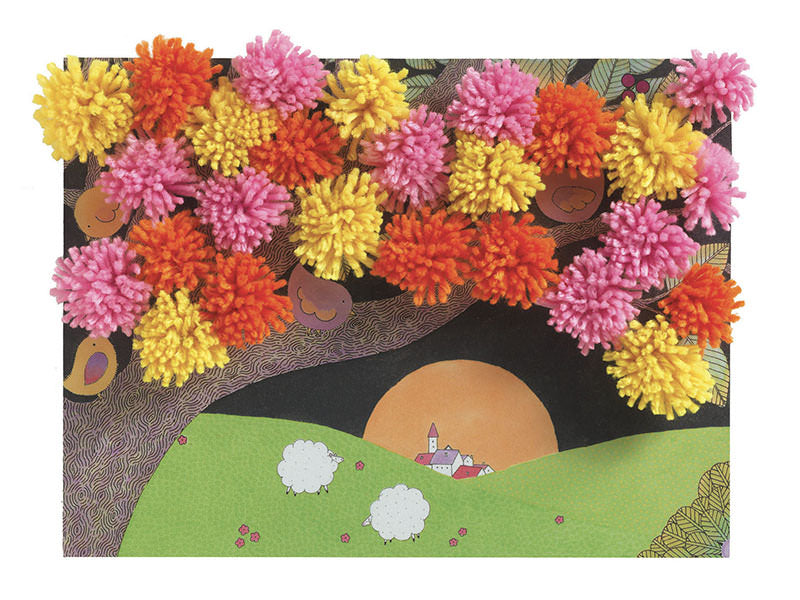 Achat Collages des petits - Explosion de pompons