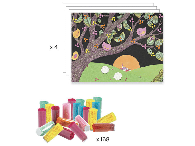 achat Collages des petits - Explosion de pompons