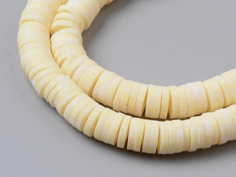Achat Boite de perles rondelles heishi 6 mm - Naturel pierre