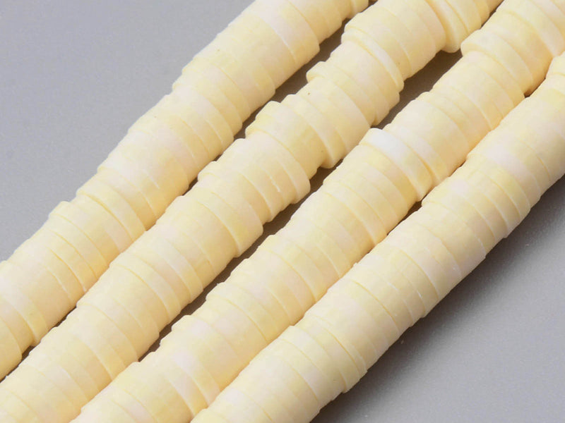 achat Boite de perles rondelles heishi 6 mm - Naturel pierre