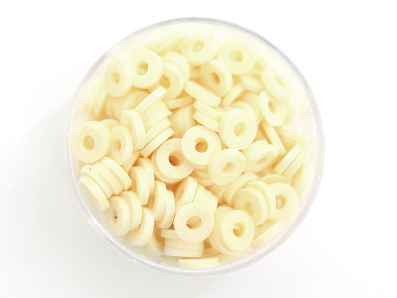 achat Boite de perles rondelles heishi 6 mm - Naturel pierre