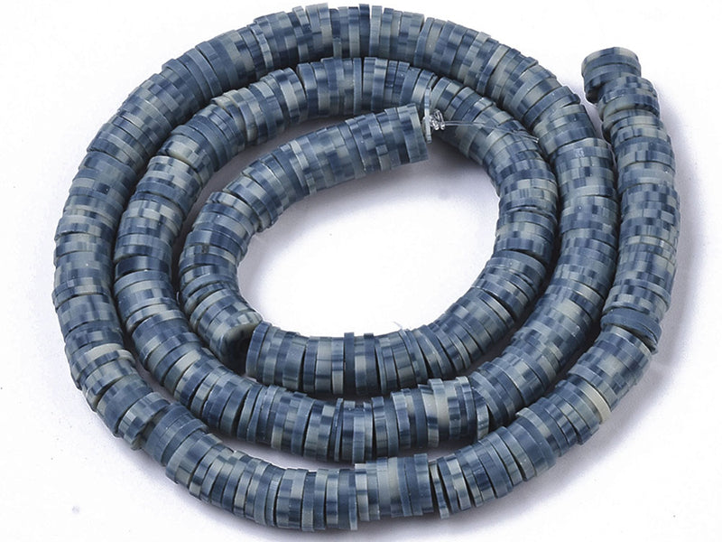 Achat Boite de perles rondelles heishi 6 mm - bleu nature imitation pierre