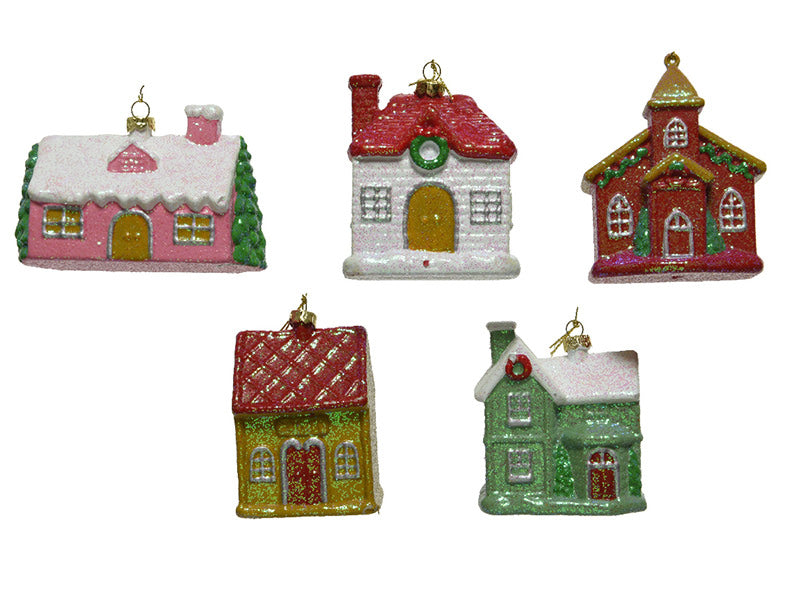 achat Décoration de Noël incassable - maison rose