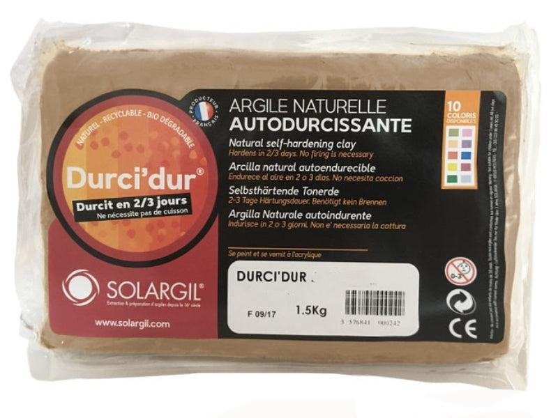 Achat Durci'dur couleur marron chocolat - Argile naturelle autodurcissante