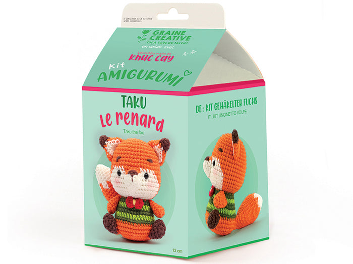 Achat Kit Amigurumi Renard - Graine Créative