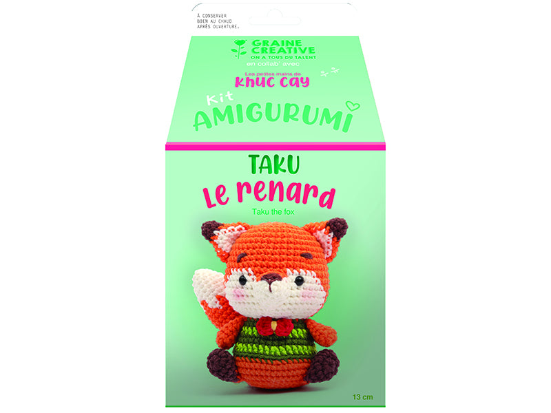 achat Kit Amigurumi Renard - Graine Créative