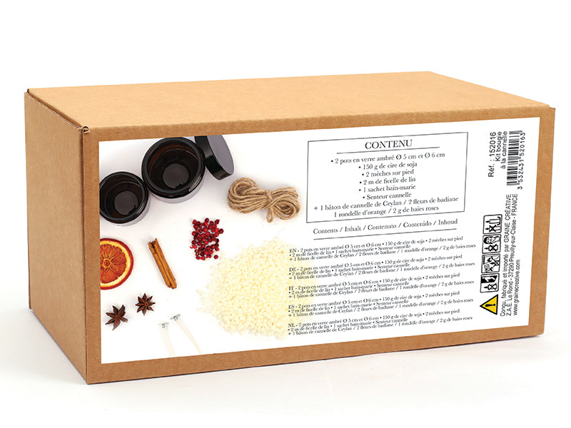 Achat Coffret diy mes bougies a la cannelle
