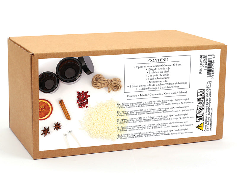 achat Coffret diy mes bougies a la cannelle